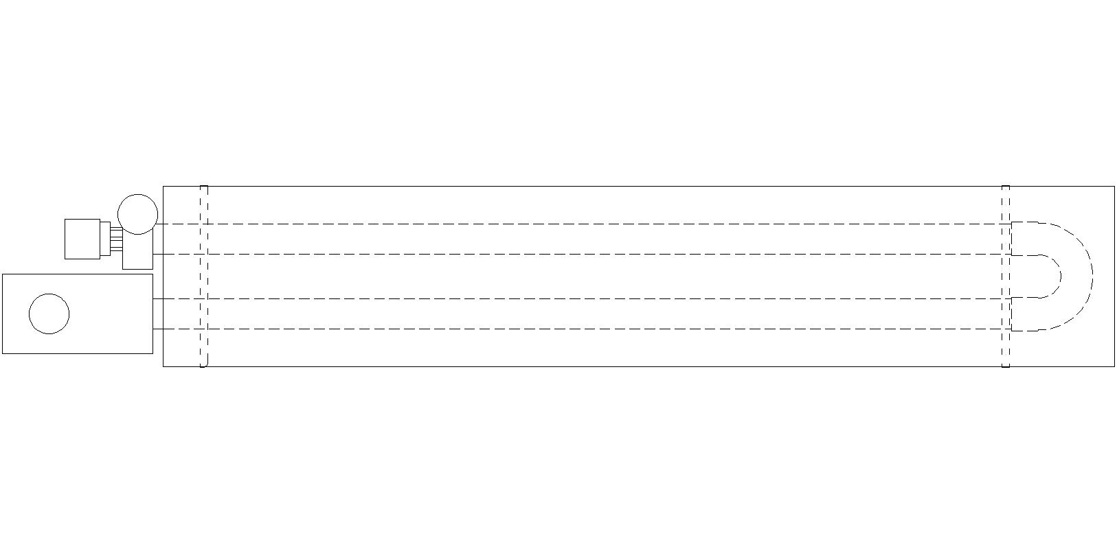 Autocad Library - Gas-Fired Radiant Infrared Tube Heaters