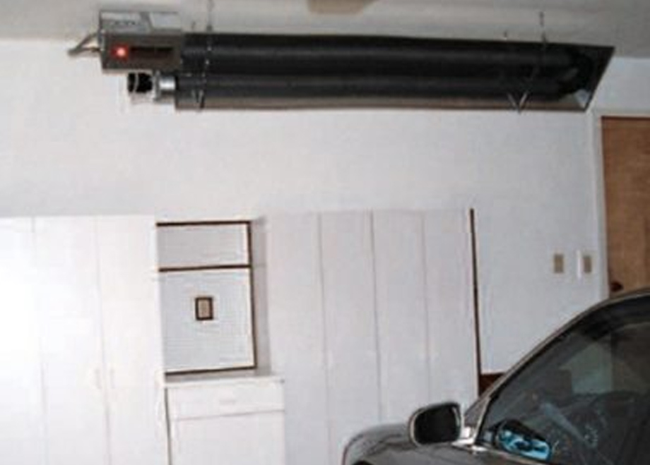 garage closeup heater
